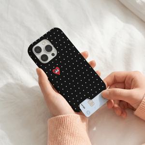 아이폰 18프로 아이폰 17프로 Heart Dot 언더카드 케이스
