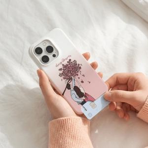 아이폰 18프로 아이폰 17프로 dadomi 체리블라썸커플 언더카드 케이스