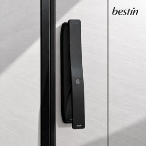 원스탭 지문인식 푸시풀 도어락 IDL-300FWNK 번호키 카드키