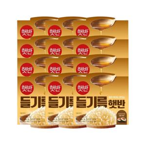햇반 밥만 먹어도 맛있는 들기름 햇반 200g x12개