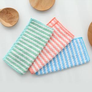 극세사 행주 수세미 3장세트 25-25cm 주방행주 싱크대 식탁 청소 세척타월