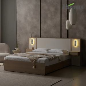 첼시 화이트 호텔식 서랍형 수납 싱글 침대 S
