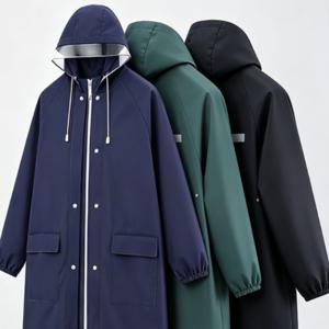 프리미엄 판초 우의 등산용 비 옷 우비 롱 레인코트 캠핑 남여 공용 3color