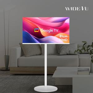 [리퍼]화이트에디션 구글스마트81cm(32인치)HD TV 와이드무빙뷰 삼탠바이미 거치가능