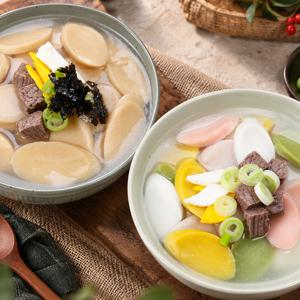 100% 국산쌀 오색떡국떡 600g + 발아현미떡국떡 600g x 2봉