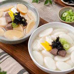 100% 국산쌀 일반미떡국떡 1kg + 발아현미떡국떡 600g x 2봉