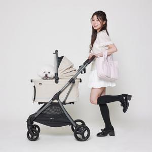 도로시4 분리형 소형 강아지 유모차 개모차