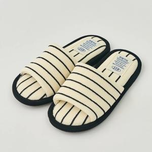 위캔드 테리 배색 슬리퍼 아이보리 L