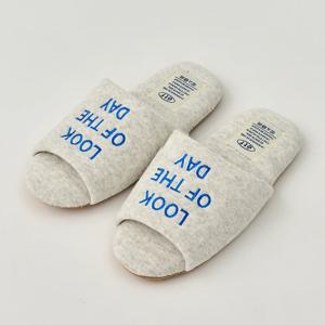 테리 레터자수 슬리퍼 그레이 M