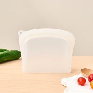 휴대하기 편리한 플래티넘 실리콘 지퍼백 600ml S