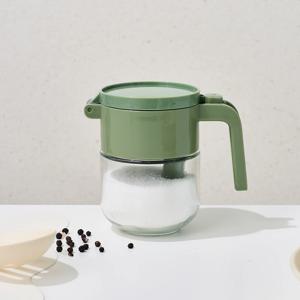 쉽게 열리는 원터치 밀폐 스푼 양념병 300ml 그린