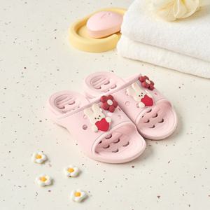 리틀버디 버니 PVC 물빠짐 아동욕실화 150mm PINK