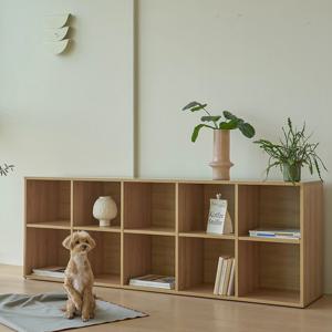 아렐로 E0 2단 거실 낮은 책장 수납장 1200/1600/1800/2000
