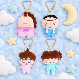 아따맘마 파자마 인형 키링 엄마 아빠 아리 동동이 굿즈 선물 캐릭터 가방고리 12cm