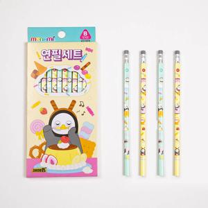 모나미 X 펭수 삼각지우개 연필 10본 (B심)