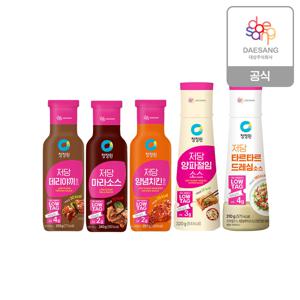 저당소스240g 외 5종 (돈까스/데리야끼/마라/양념치킨/양파절임) 5개 골라담기