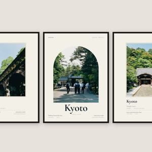 직접 찍은 일본 교토 절의 문 Vol.2 디자인 포스터 4종 / 집들이선물