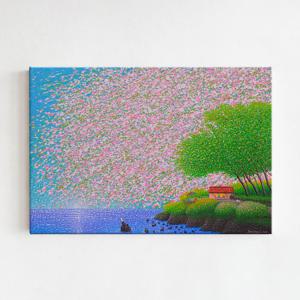 장용길 작가 인테리어 그림 액자 봄꽃 내리는 남해여행