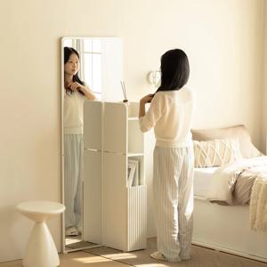 메이유 슬림 전신거울 수납 화장대 1700