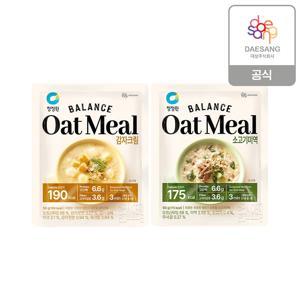 밸런스 오트밀 (감자크림/소고기미역) 50g 2종 10개 골라담기