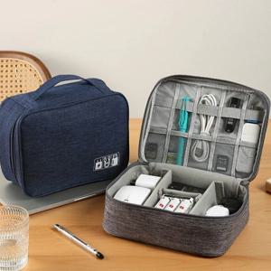 테크코어 케이블 방수 파우치 대용량 멀티 정리 수납 충전기 선 USB 외장하드 보조배터리