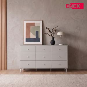 E0 모브 1500 와이드 서랍장 3단 9서랍 1500x500x855mm
