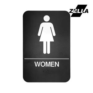 5001 BLACK 여자화장실 안내판 탈의실 휴게실 표지판 도어사인 표찰 230x152