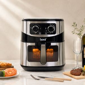 보랄 더 셰프 보이는 에어프라이어 9.2L 스텐 대용량 대형 바스켓 BR-W920QAF