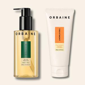 오르바인 엑토인 앰플 탈모증상완화 샴푸 300ml + 배리어 트리트먼트 140ml 세트