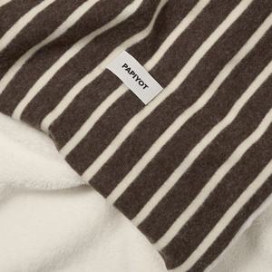 Soft Stripe Blanket Brown