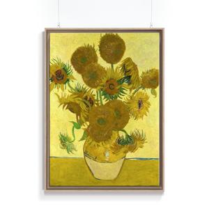 프리미엄 명화 캔버스 그림 두꺼비집 가리개 액자 _ 고흐 해바라기 B