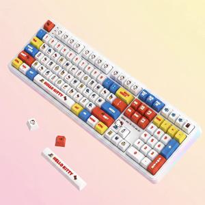 산리오 헬로키티 저소음 기계식 키보드 게이밍