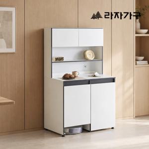 하벤 광폭 홈카페 수납장 로봇청소기 청소용품 정리 로청장 상하부세트