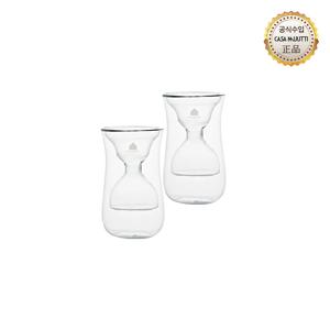 더블월 샌드글라스 이중유리컵 150ml 2P