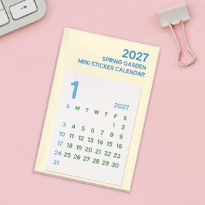 2027 스프링 가든 스티커 달력
