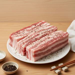 육즙 가득 고소한 풍미의 시즈닝 듀록 통삼겹살 1kg