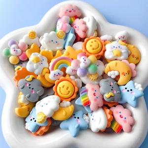 하늘나라 100개 데코덴 파츠 대용량 도매 슬라임 구름 무지개 동대문 탑꾸 수업 재료