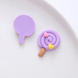 막대사탕 보라 50개 데코덴 파츠 탑꾸파츠 꾸미기재료 부자재
