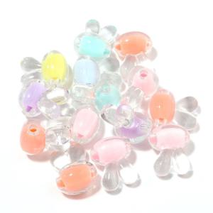 파스텔 투명 아크릴 토끼 비즈 10mm 500g DIY 악세사리 공예재료