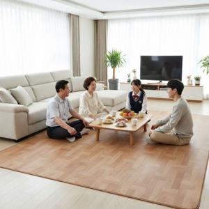 체크마루 183x300 5인용 그래핀 탄소 카본 전자파차단 거실 카페트 전기장판