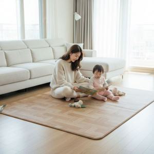 체크마루 183x150 1인용 그래핀 탄소 카본 전자파차단 거실 카페트 전기장판