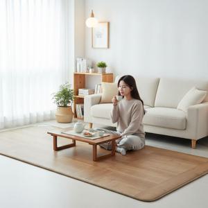 모던마루 183x100 1인용 그래핀 탄소 카본 전자파차단 거실 카페트 전기장판