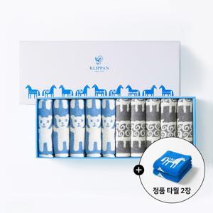 10+2장 더! 스웨던 프리미엄 뱀부 코튼 고중량 555gsm 수건  17브루노블루5쉽블루