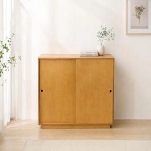 자작나무합판 원목 미닫이옷장 틈새수납장 Pine W1200