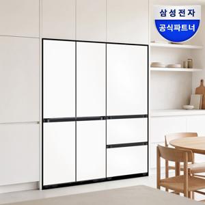 키친핏 냉장고 김치냉장고 세트 RM70H63R1Z RQ33DB74D2AP 에센셜화이트
