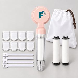 필리핀 여행용 필터 올인원 세트 석회제거 샤워기+주방/세면대겸용