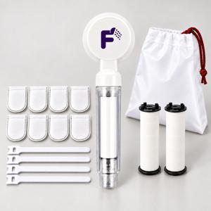 일본 여행용 필터 올인원 세트 석회제거 샤워기+주방/세면대겸용