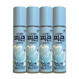 스프레이 피죤 섬유탈취제 블루비앙카 120ml x 4개