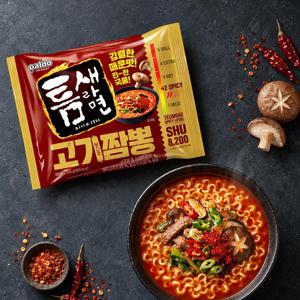 봉지라면 틈새라면 고기짬뽕 32입 (4입*8개)