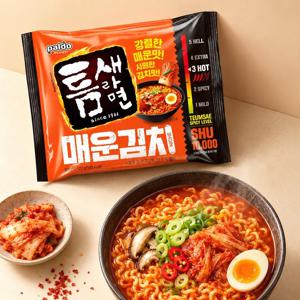 봉지라면 틈새라면 매운김치 32입 (4입*8개)